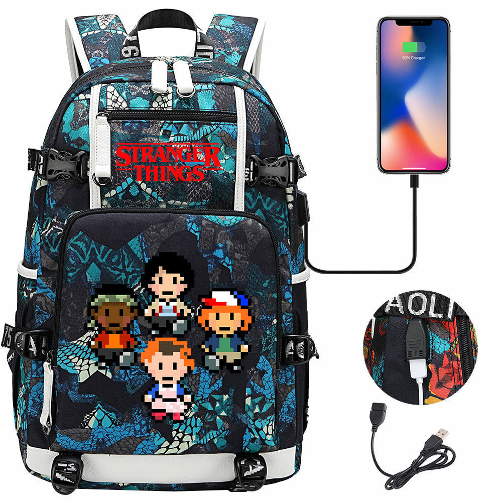 Women's & Men's Peripheral Printed Youth Leisure Backpack