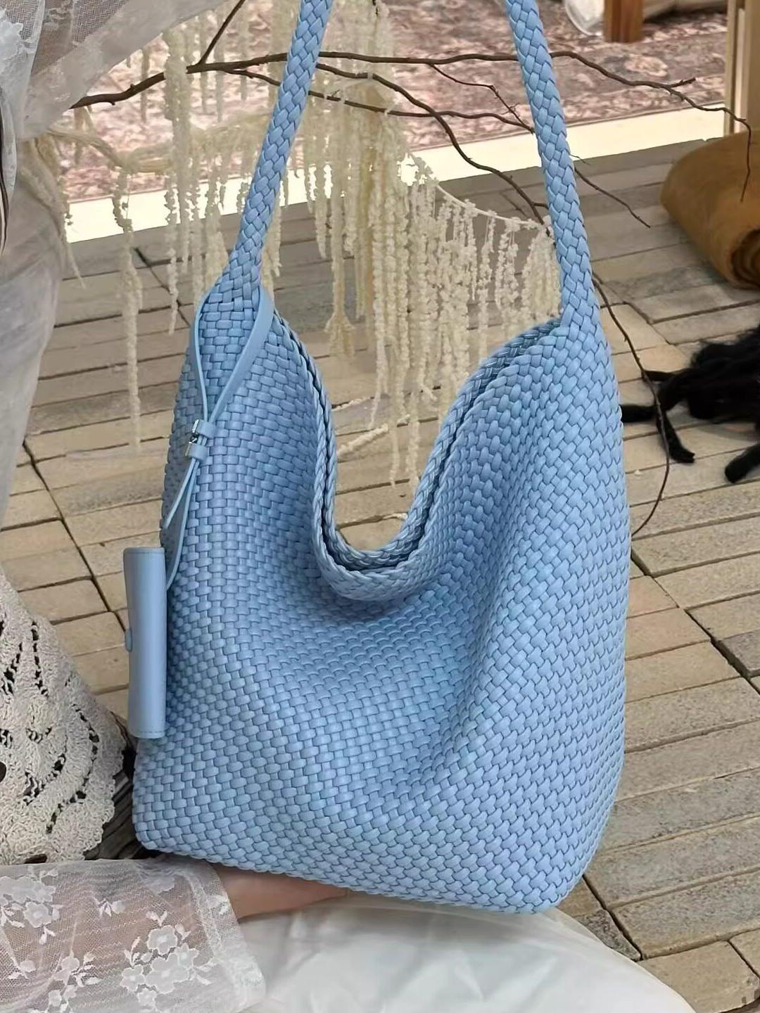 Women's Sense Hand-woven Candy Color Fashion Large Bags