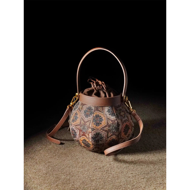 Fragrant Cloud Yarn Lantern National Hand Bucket Bags