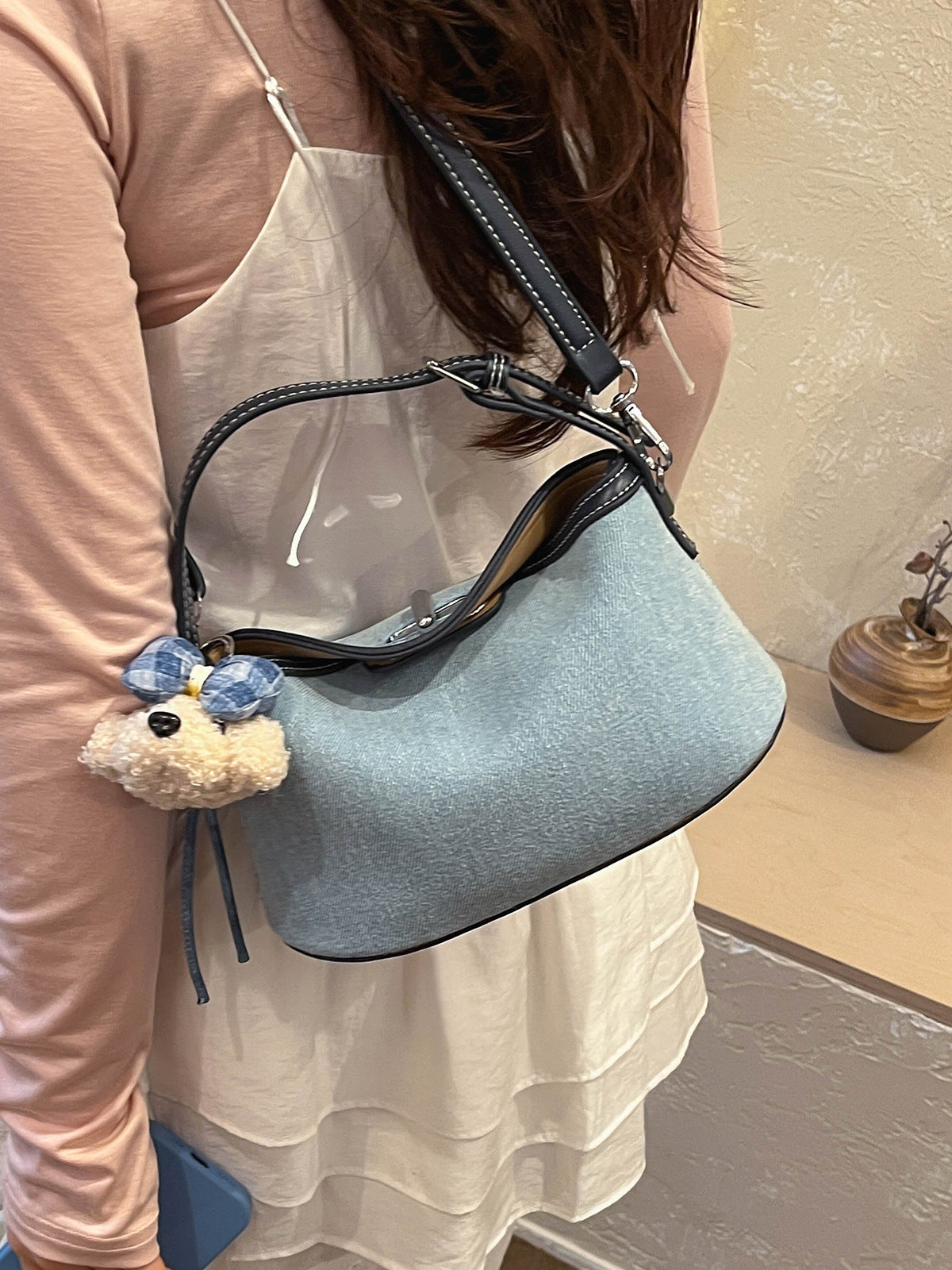 Women's Super Popular Niche Denim Exquisite Carrying Handbags