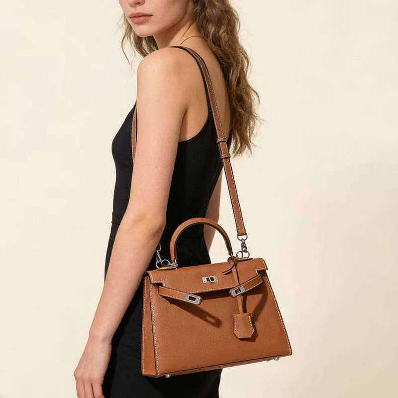 Women's Generation Kelly Palm Print Cowhide High-grade Bags