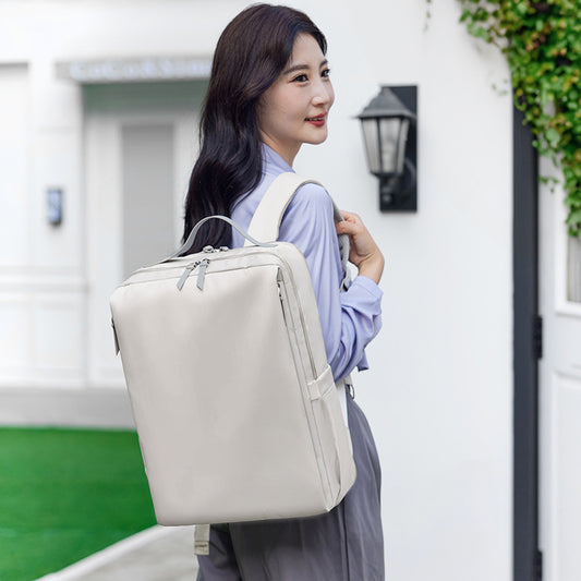 Computer Large Capacity College Simple Solid Color Business Backpack