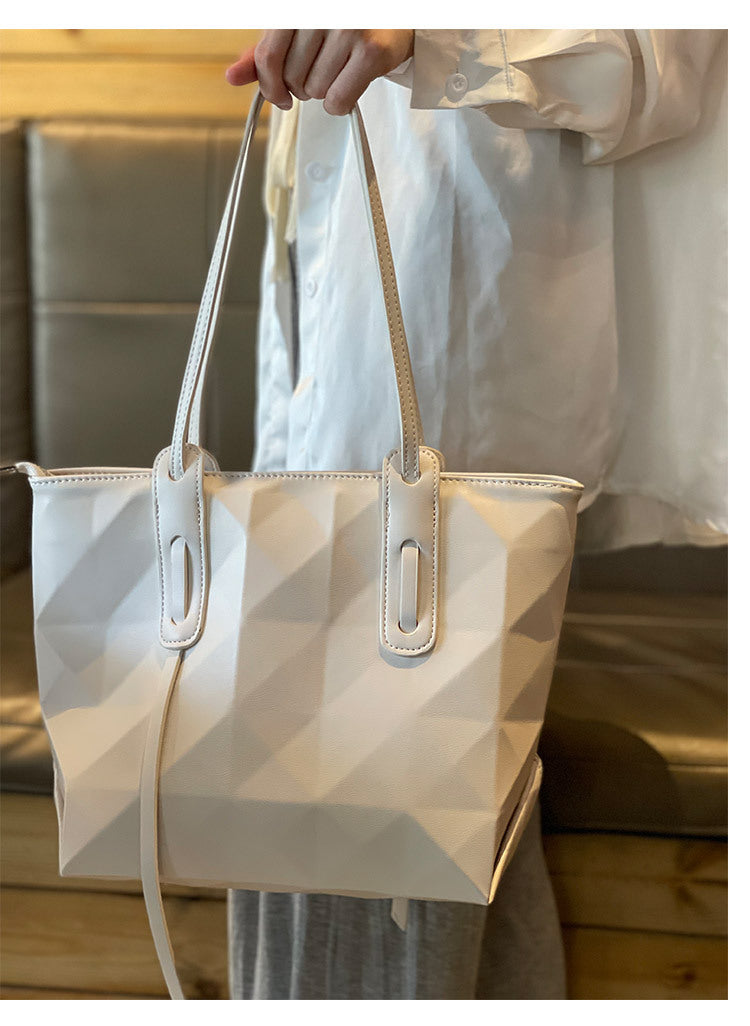 Women's Design Geometric Folding Rhombus Shopping Bags
