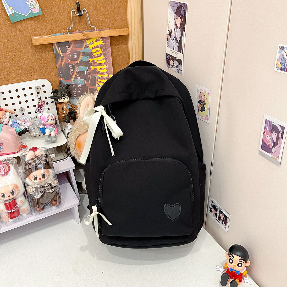 Solid Color Simple Good-looking Campus Lightweight Junior Women's Backpack