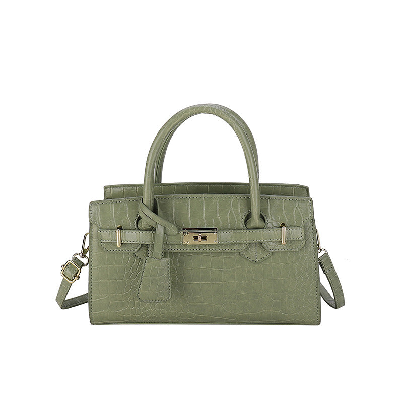 Women's Fashion Classic Retro Style Crocodile Pattern Trendy Light Women's Messenger Bag