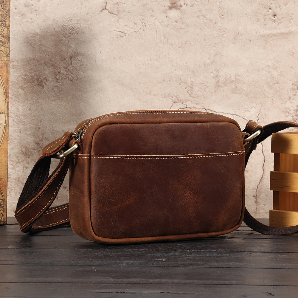 Men's High-grade Full Cowhide Genuine Leather Retro Men's Messenger Bags