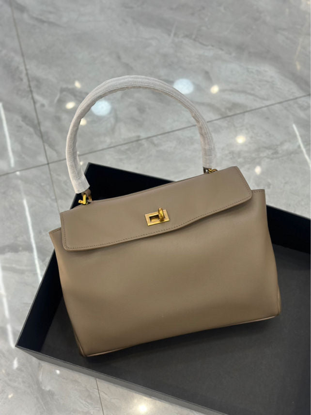 With Gift Box First Layer Calfskin Callie Underarm Large Women's Shoulder Bag