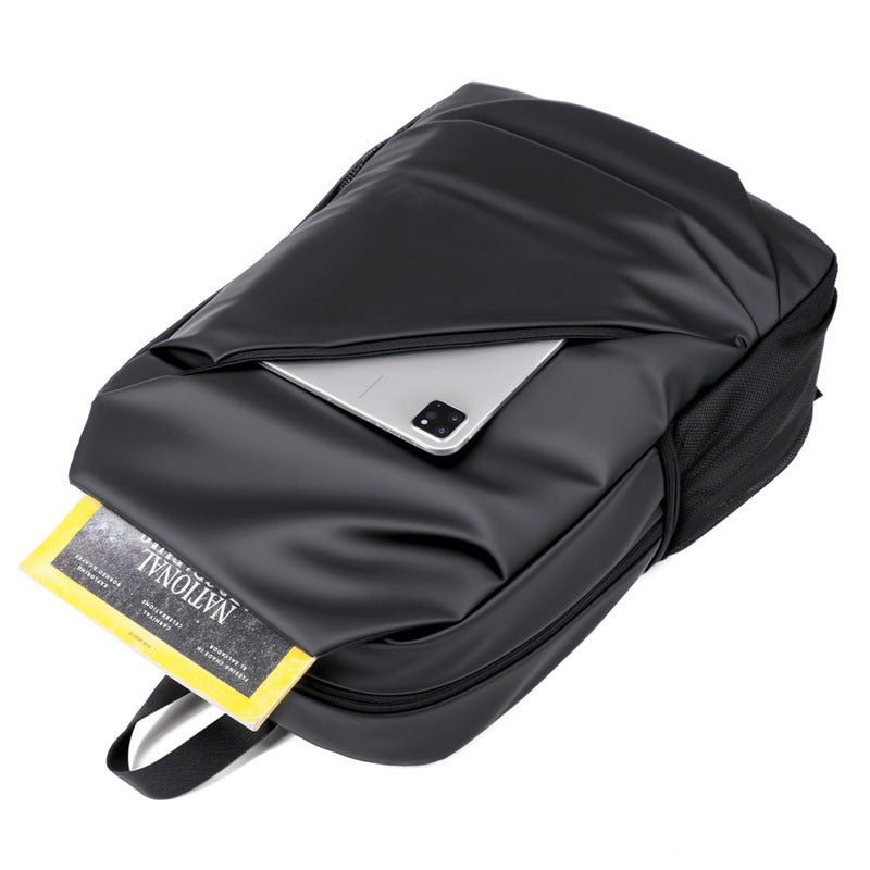 Men's Business Solid Color Lightweight Large Capacity Leisure Backpack