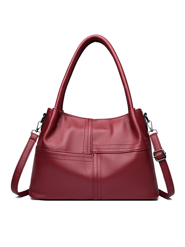 Stylish Women's Large Capacity Soft Leather Underarm Bag