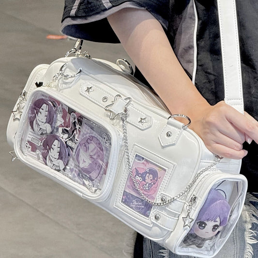 Large Capacity Two-dimensional Uniform Cartoon Fashion Simple Underarm Bag
