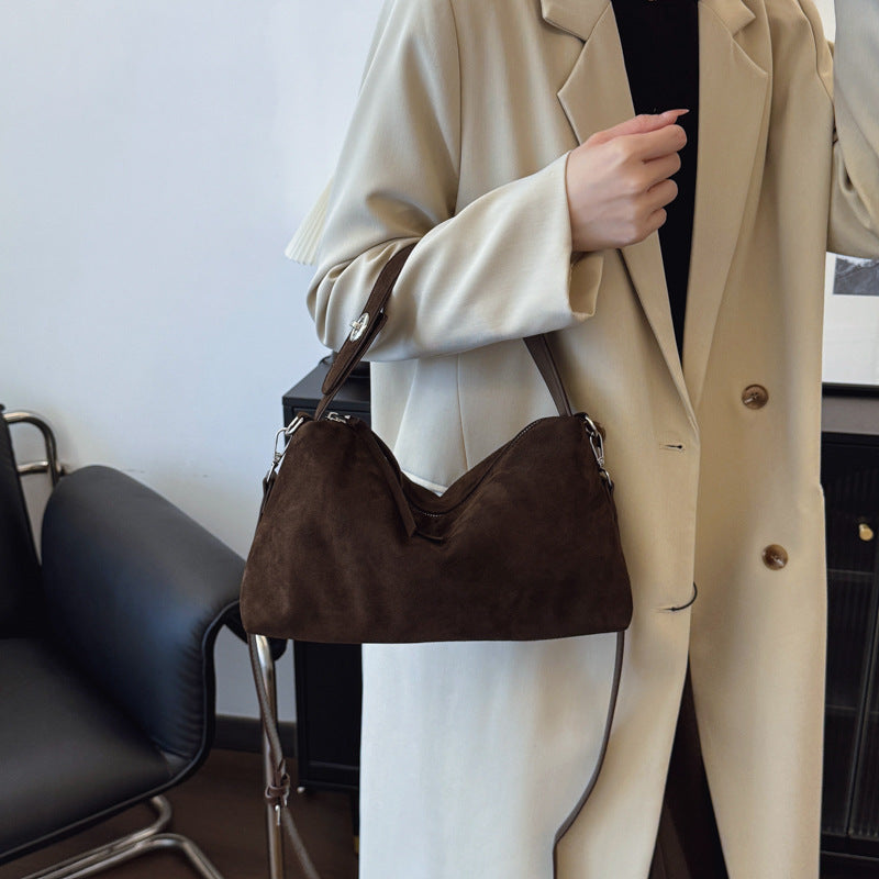 Women's Frosted Leather Underarm Korean Soft Large Women's Messenger Bag