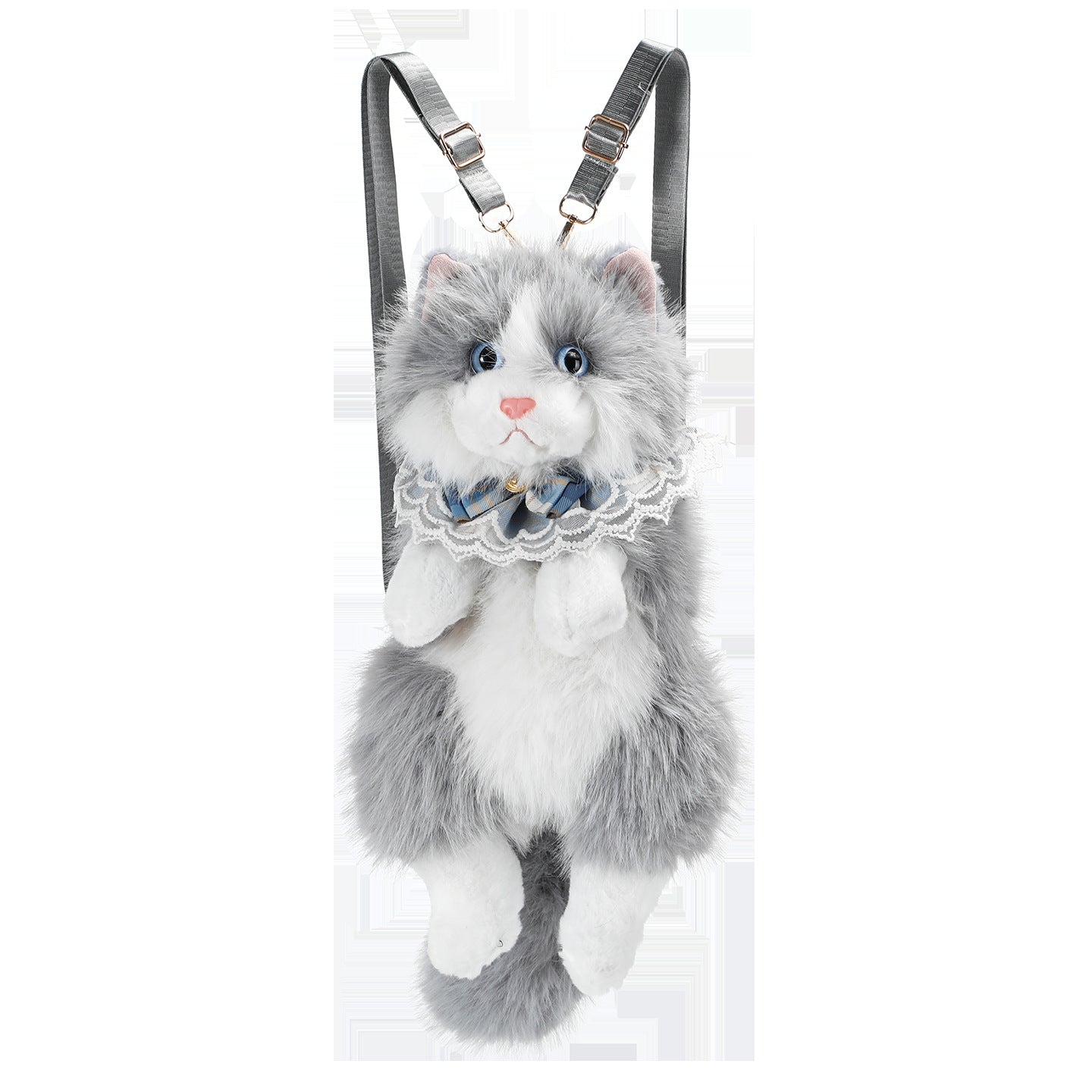 Women's Doll Simulation Cat Plush For Women's Backpack