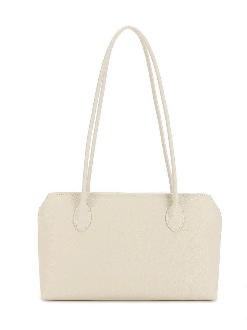 Genuine Leather Minimalist Style Easy Matching Tote Bags