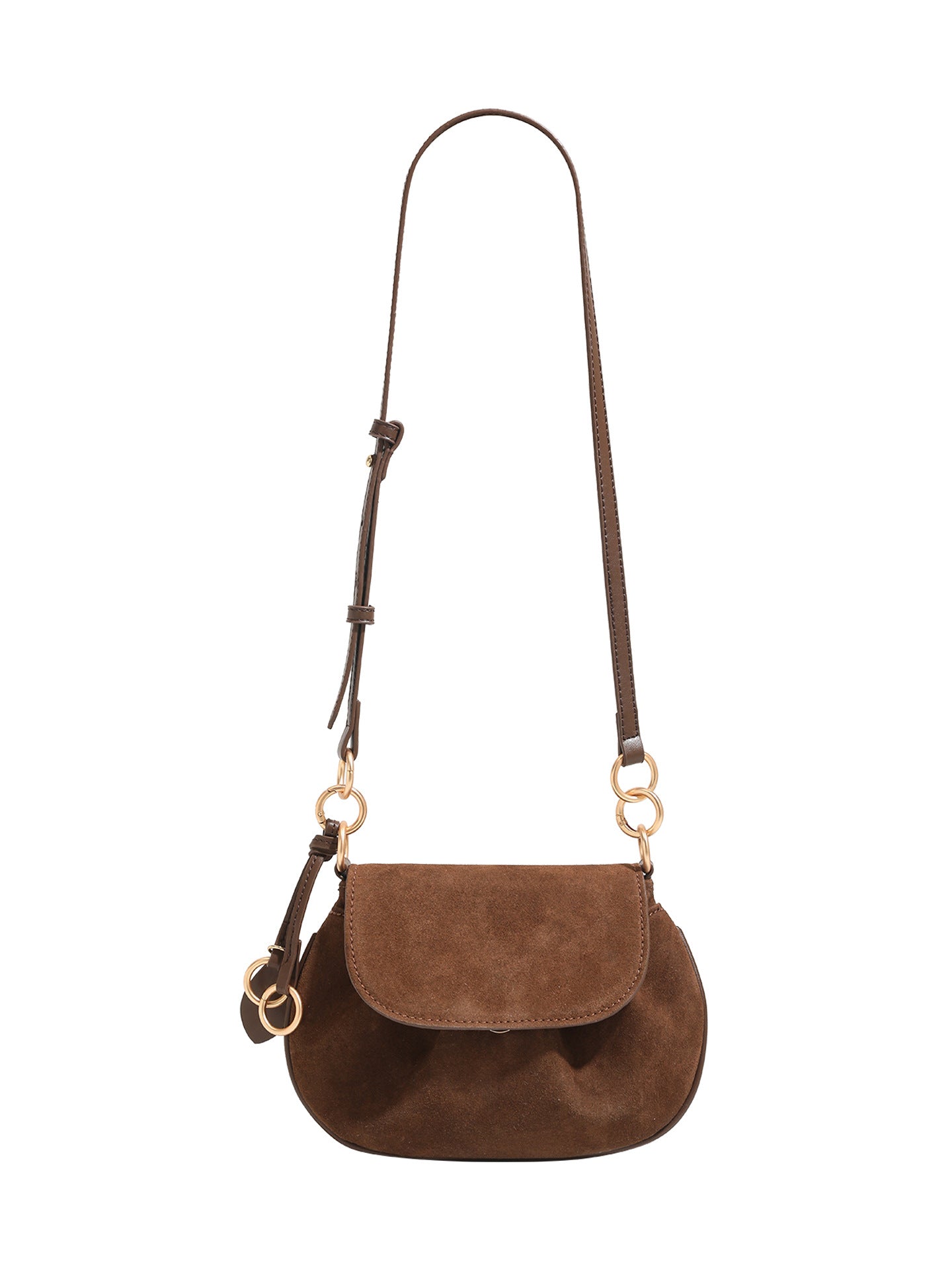 Charming Women's Retro Flip High-grade Suede Handbags