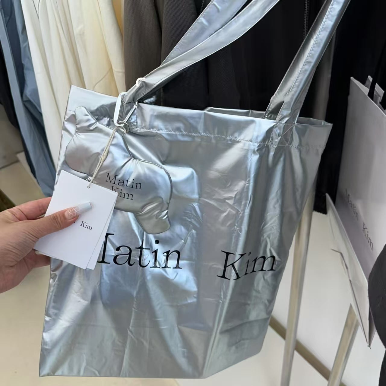 Niche Metal Glossy Letter Printed Unicorn Women's Shoulder Bag