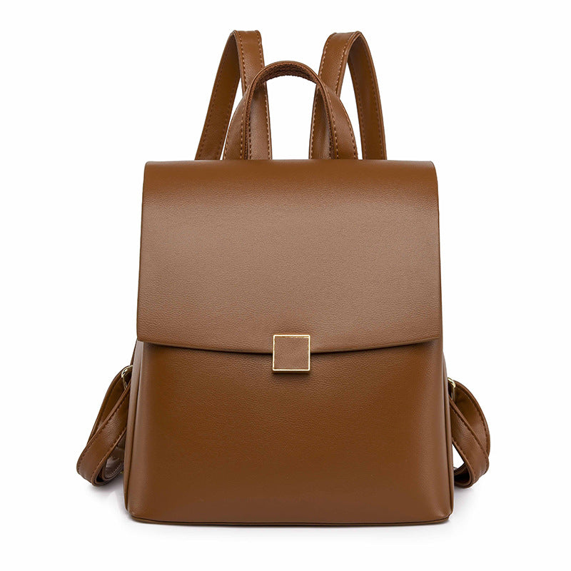 Women's Commuter Solid Color High-grade Shaped Shopping Women's Backpack