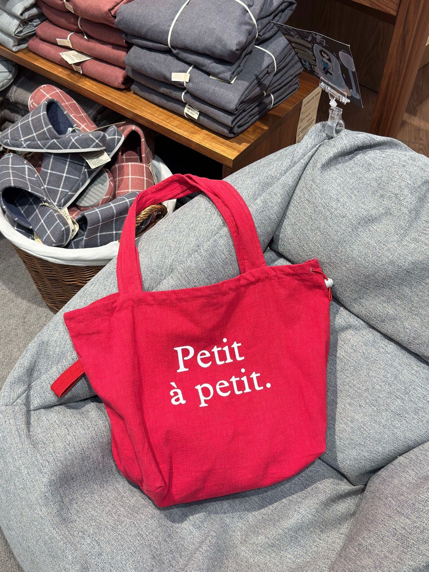 Linen Good-looking Large Capacity Textured Shopping Bags
