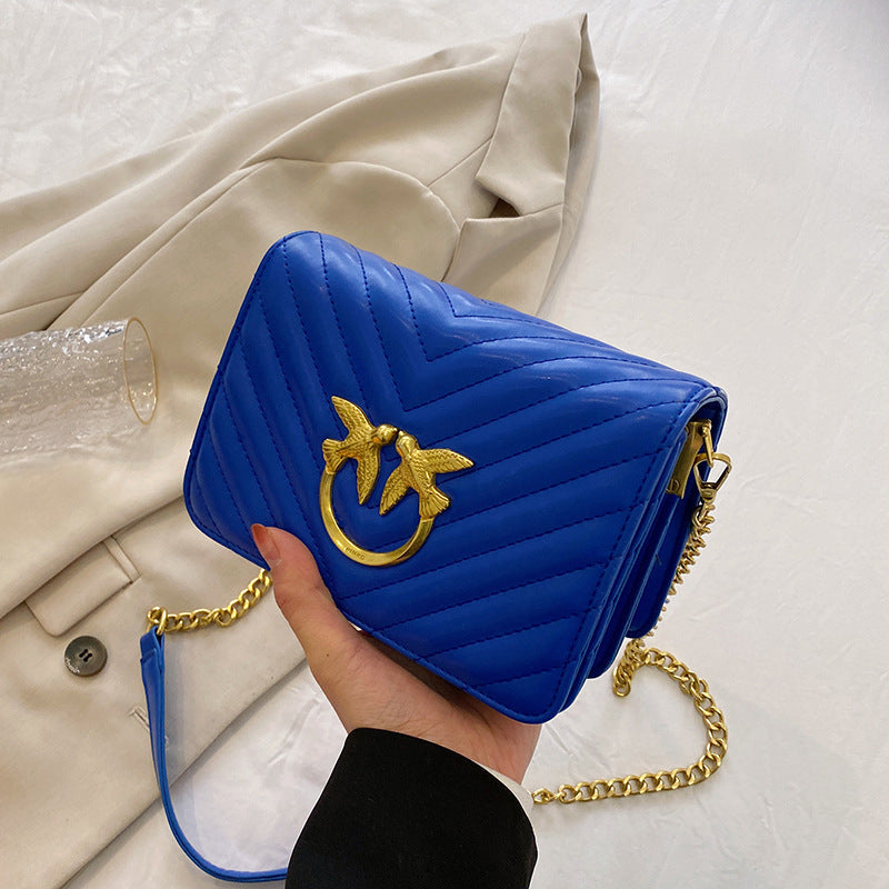 Women's Pinko Trendy Design Swallow Fashion Chain Women's Messenger Bag