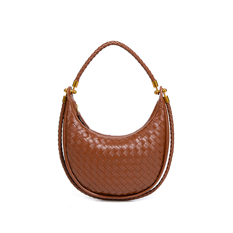 Women's Woven High Sense Selenodont One Retro Fashion Underarm Bag