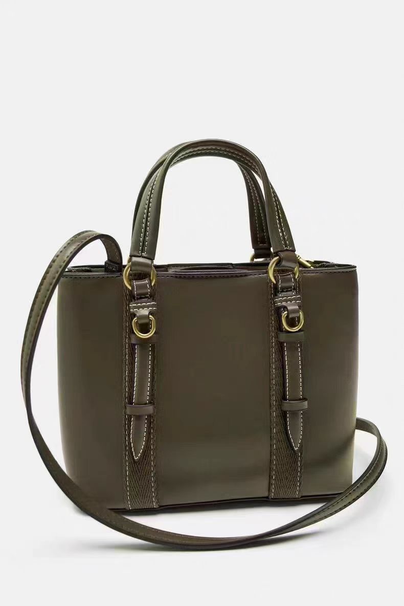 Women's Black Mini City Portable Versatile Double Women's Messenger Bag