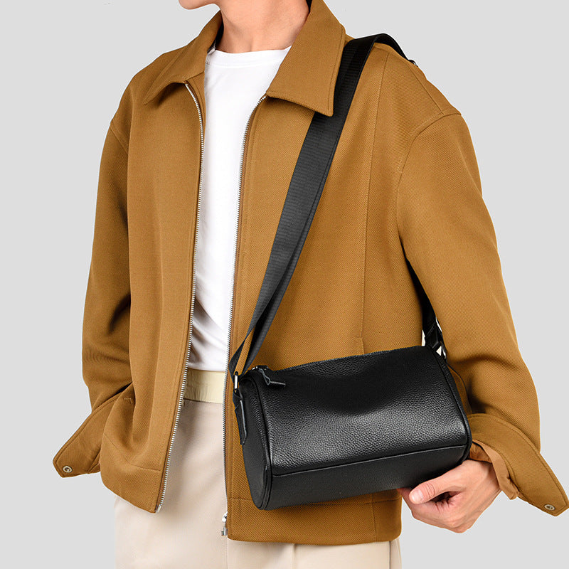 Men's & Women's Fashion Leather Genuine Pillow Men's Messenger Bag