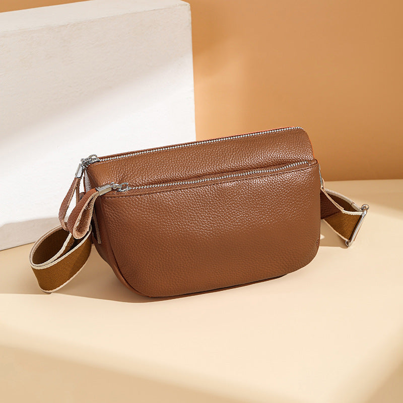 Women's Genuine Leather Fashion Top Layer Cowhide Women's Messenger Bag