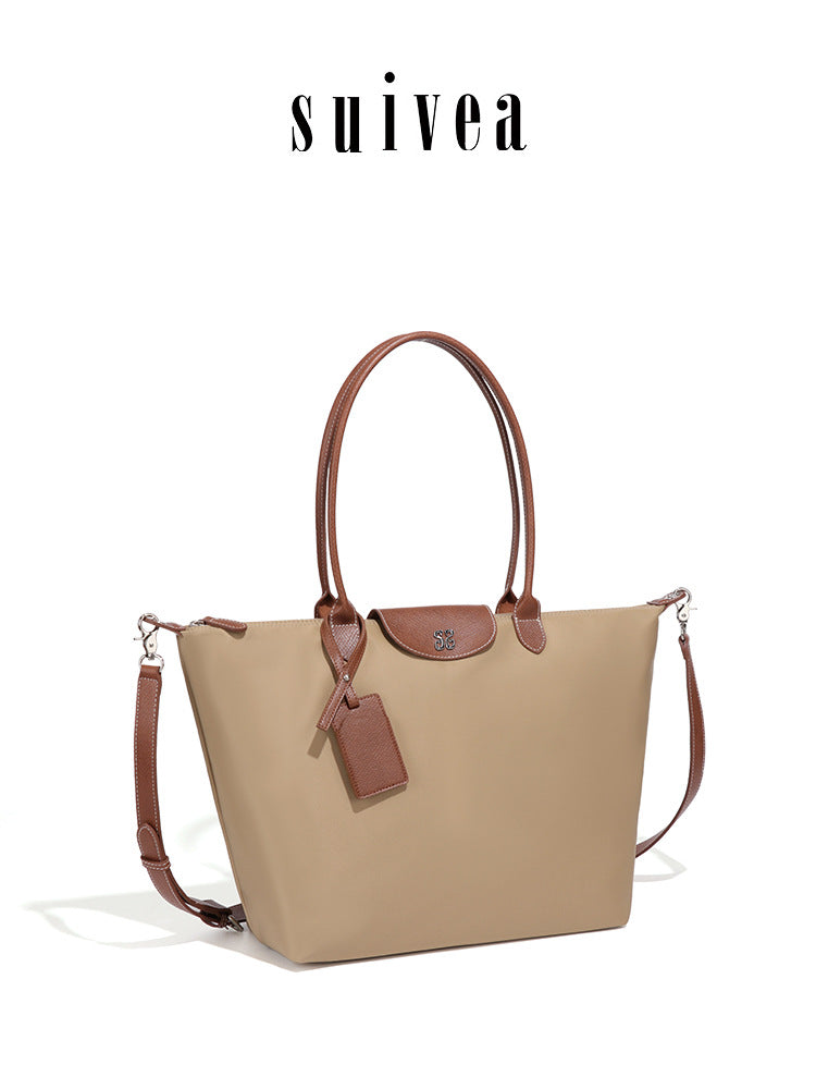 Nylon Large French Commuter Dumpling Capacity Oxford Tote Bag