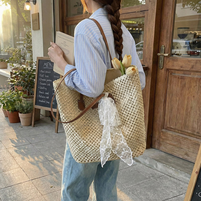 Women's Style Fashion Large Capacity Underarm Simple Tote Bag