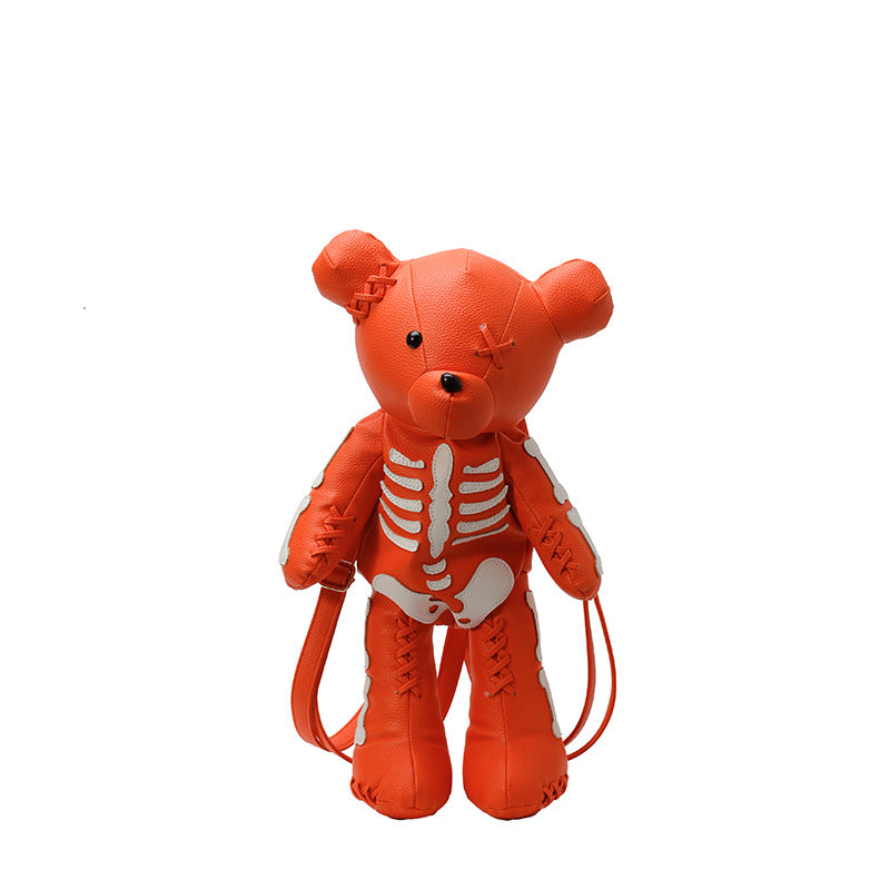 Refined Personalized Violent Bear Skull Fashion Artistic Backpacks