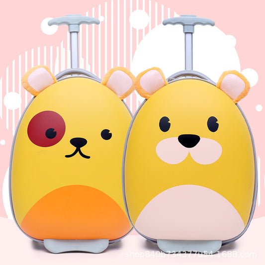 Trendy Pretty Children's Mom Suitcase Cartoon Cosmetic Case
