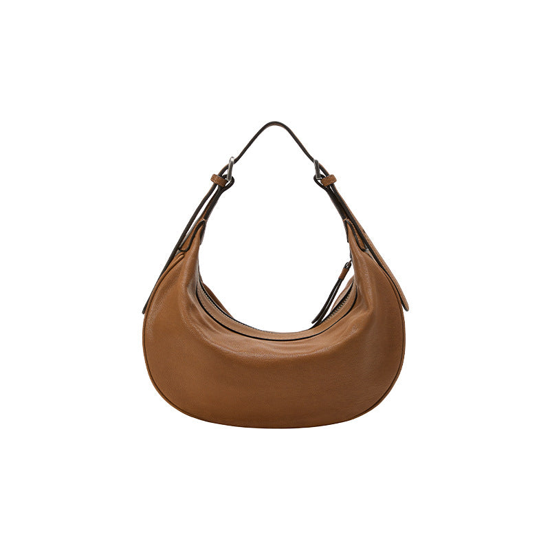 Women's Tanned Sheepskin Selenodont Genuine Leather Commuter Underarm Women's Shoulder Bag