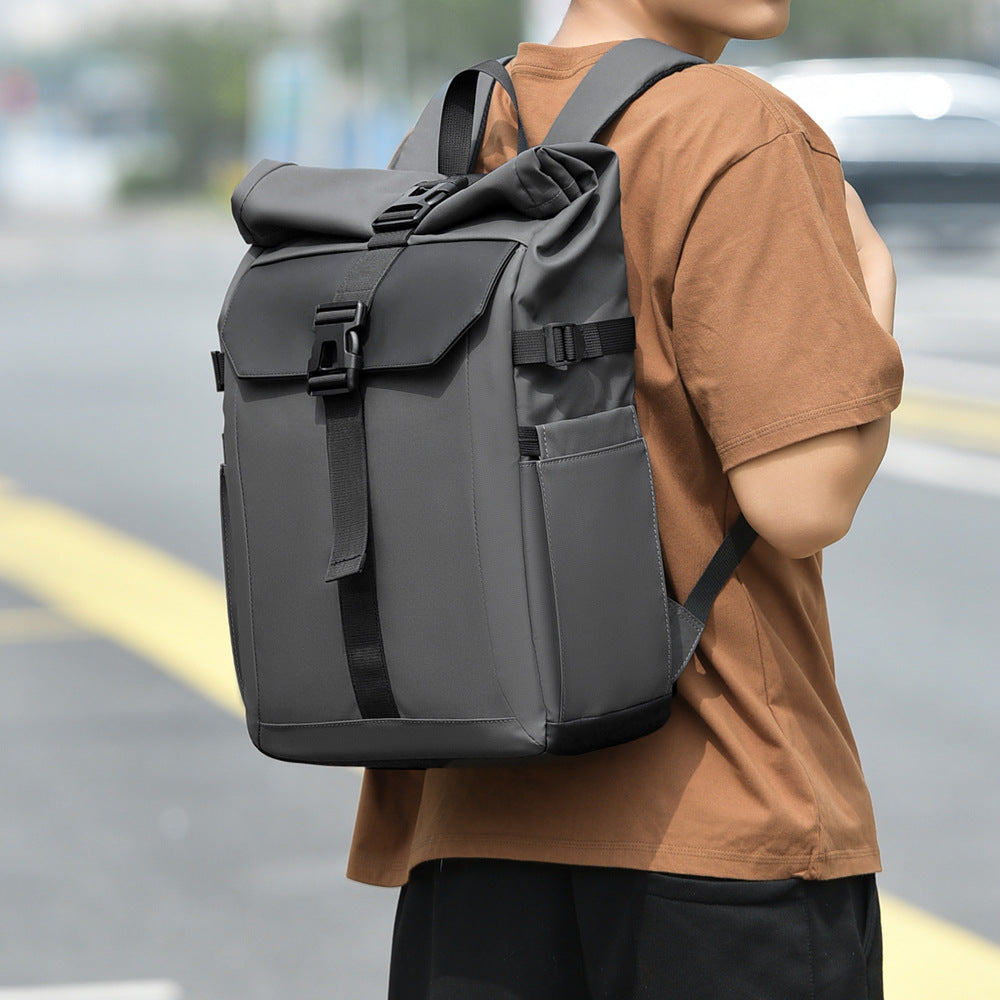 Men's Multifunctional Simple Large Capacity Computer Short Backpacks