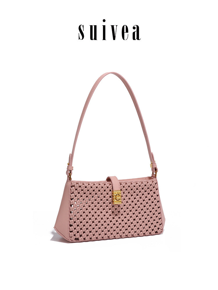 Women's Style Woven Windmill Knot Underarm Hollow Out Women's Handbag