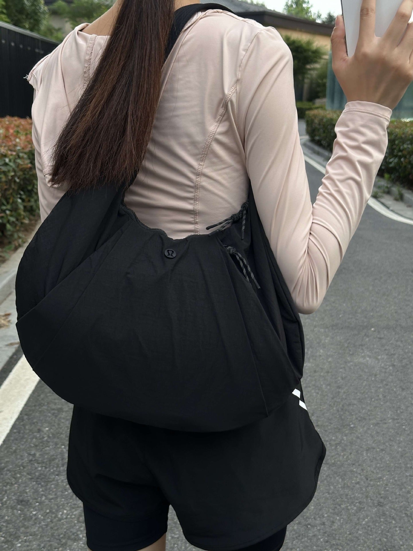 Cool Croissant Dumpling Canvas Fitness Yoga Handbags