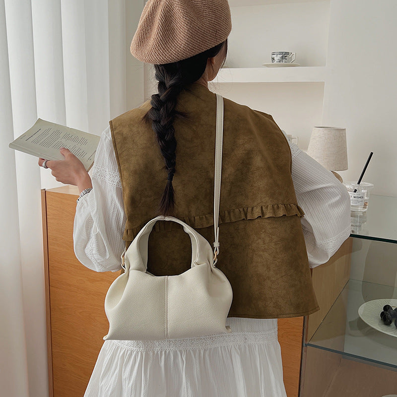Fashion Lady Cloud Dumpling Popular Portable Niche Design Women's Messenger Bag