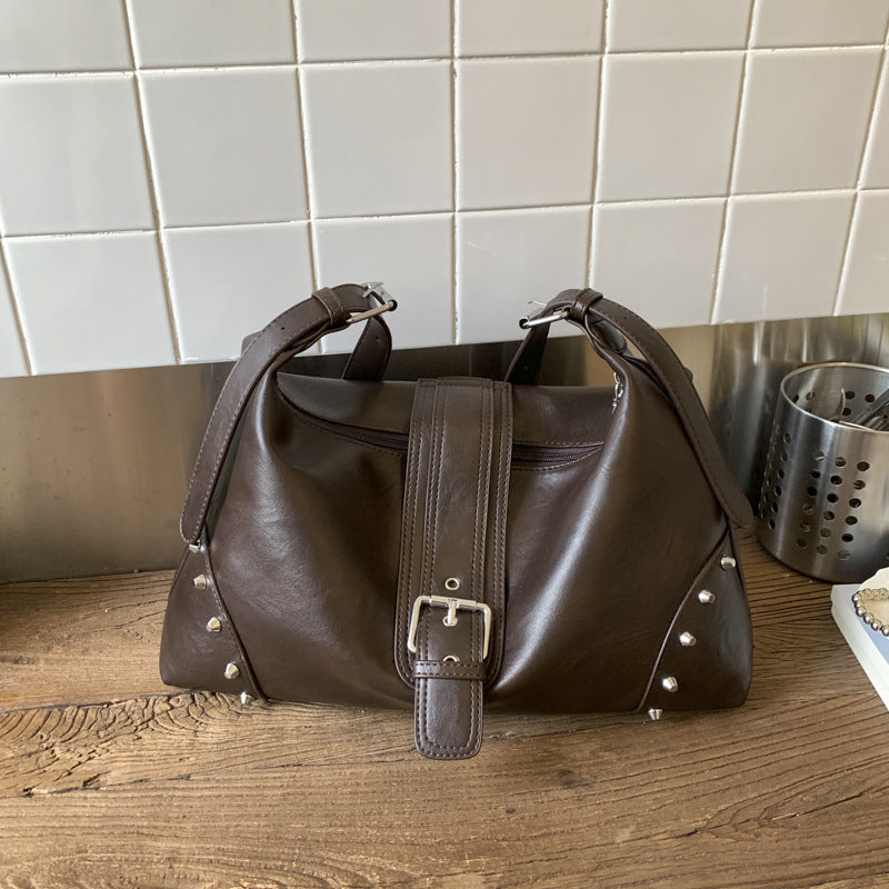 Women's Large Capacity Retro Dumpling Fashion One Underarm Niche Bags