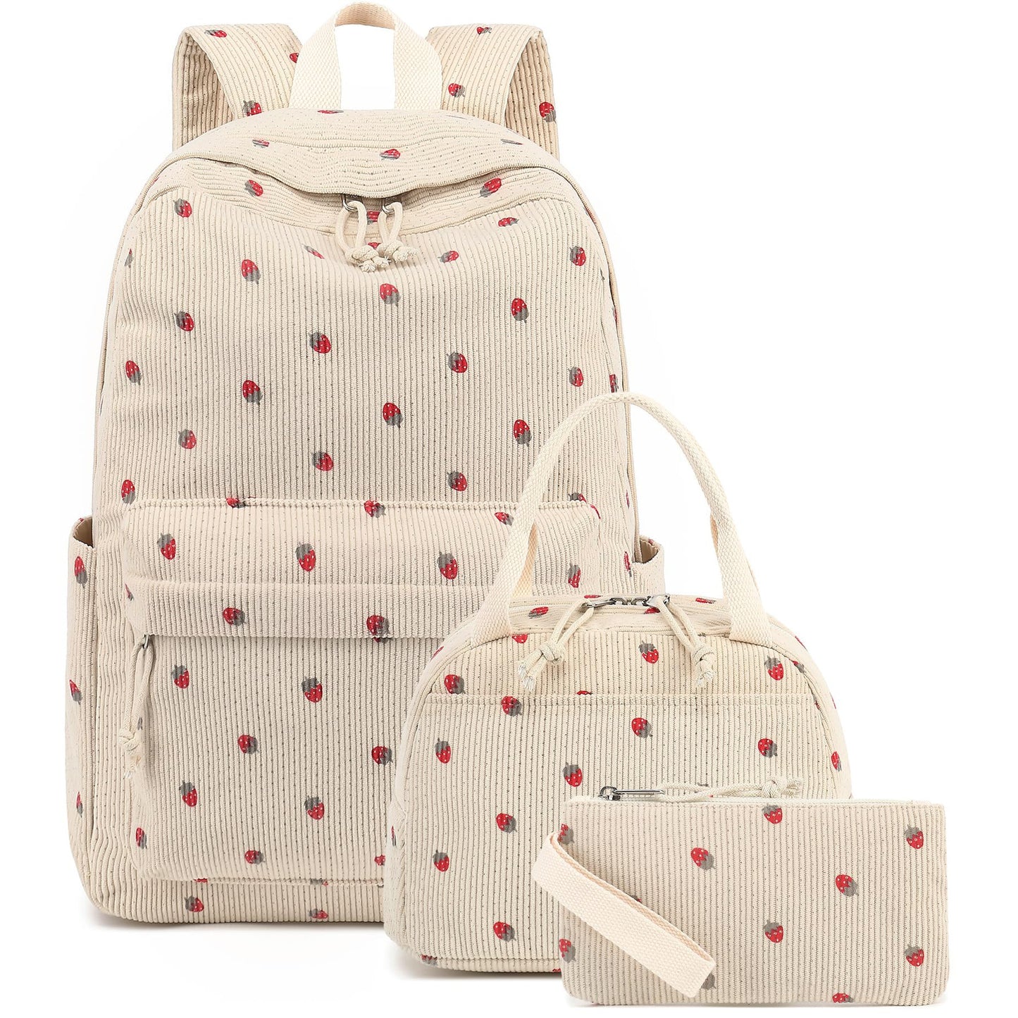 Women's Three-piece Korean Style Preppy For Primary Leisure Backpack