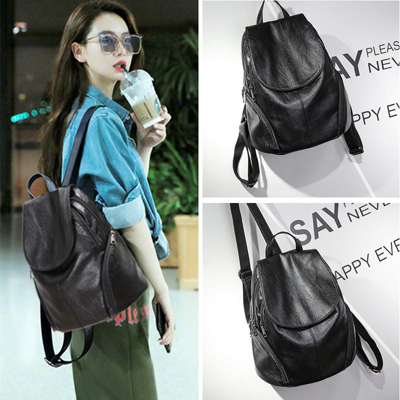 Women's Summer Korean Fashionable Large Capacity Soft Travel Bags