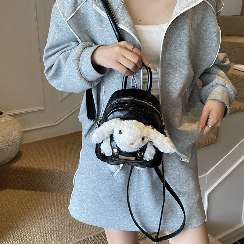 Women's Cartoon Plush Bunny Cute Mini Solid Bags