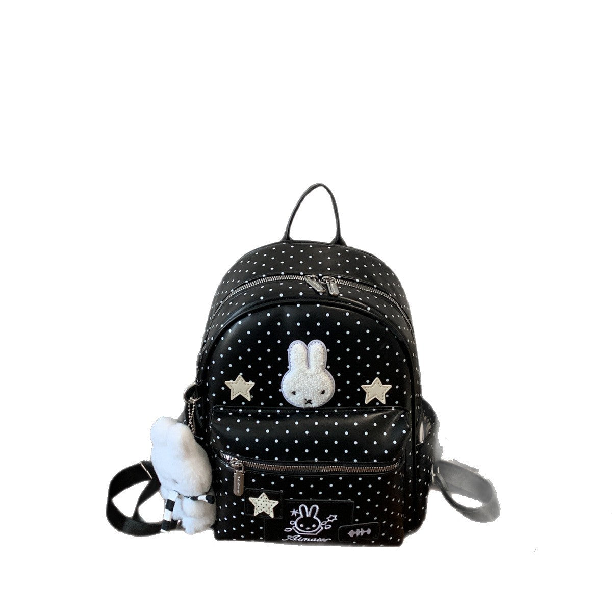 Cartoon Iti College Style Polka Dot Large Capacity Leisure Backpack