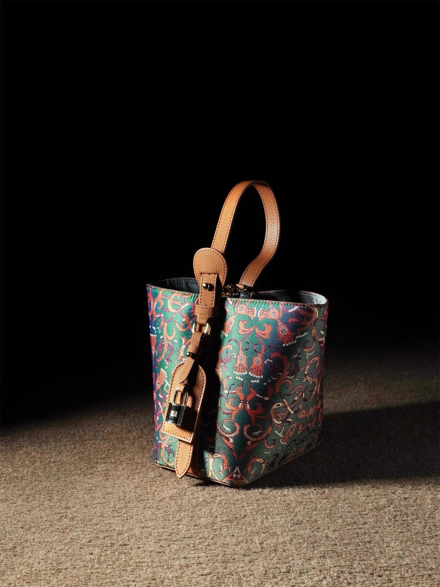 Basket National Cheongsam Song Dynasty Brocade Women's Messenger Bag