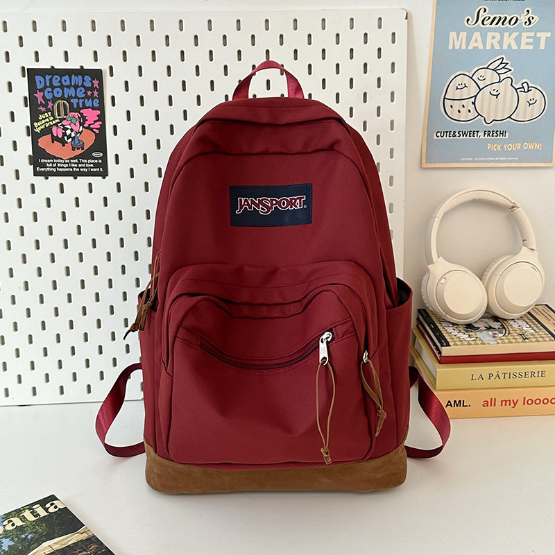 Women's & Men's Fashion Lightweight Solid Color For Junior Women's Backpack