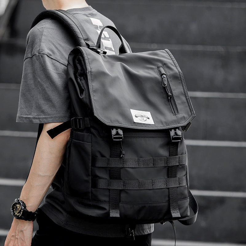 Men's Simple Fashion Large Capacity Computer College Leisure Backpack