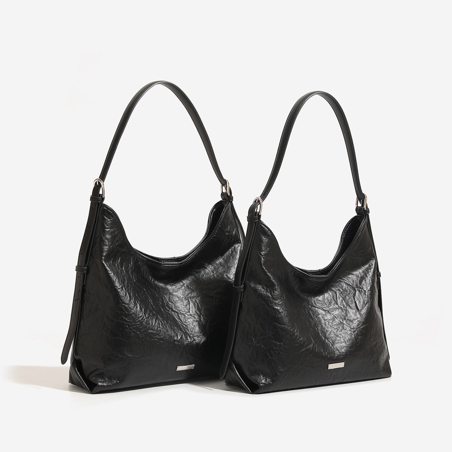 Women's Cowhide Underarm Commuter Large Capacity Hobo Tote Bag