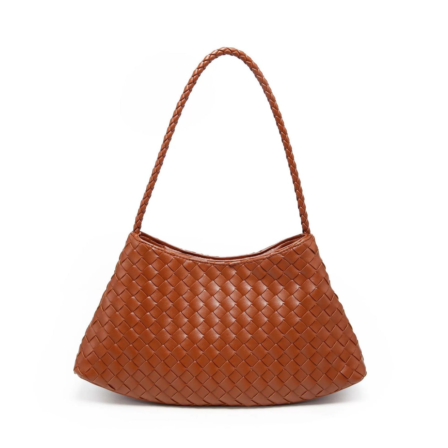 Women's Summer Niche Design Woven Large Capacity French Canvas Lazy Underarm Bag