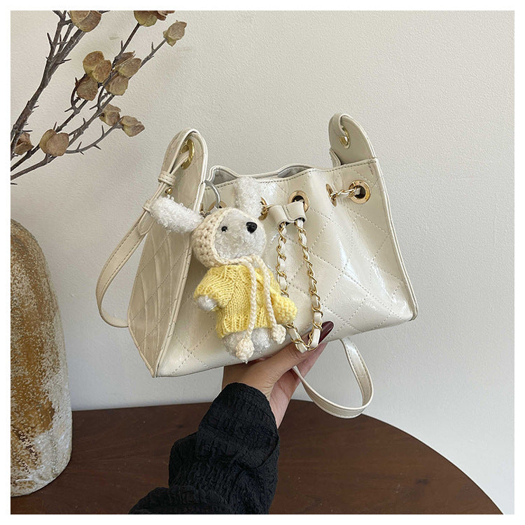 Women's Version Of Style Rhombus Chain Light Luxury Fashion Bucket Bags