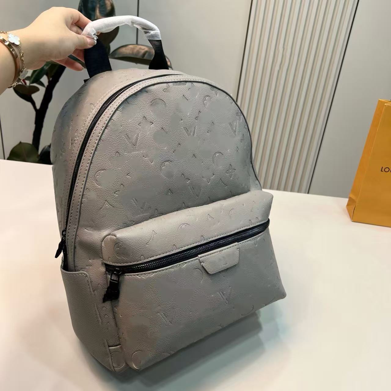 Women's High-grade Fashion Color Contrast Large Backpacks