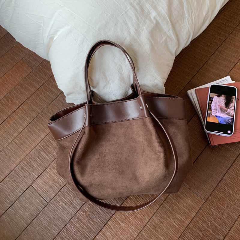 Women's Vintage Large Capacity Light Luxury High-grade Tote Bag