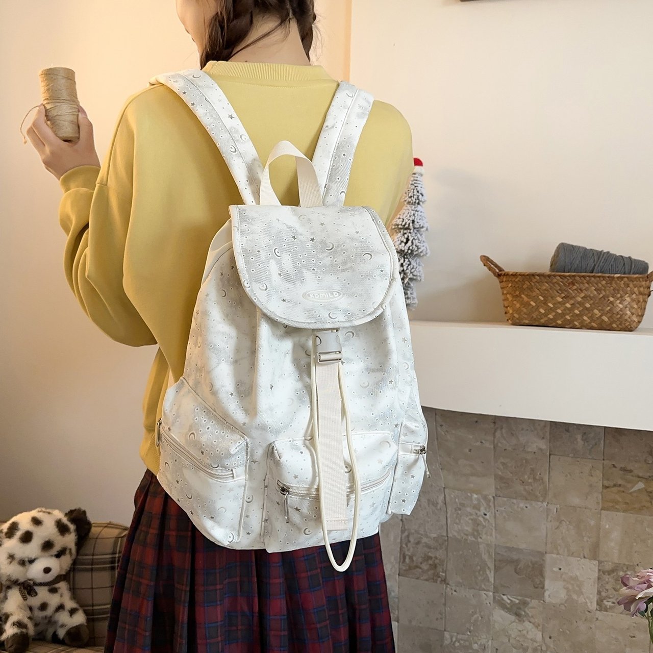 Casual Floral Decorative Learning Large Capacity Leisure Backpack