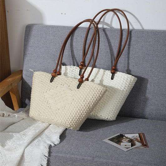 Women's Woven Summer Seaside Beach Portable Large Capacity Shoulder Bags